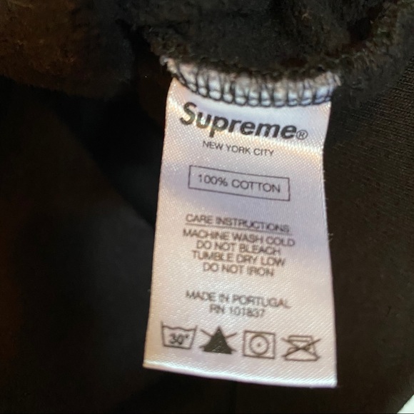 Supreme Black Unisex Hoodie Size M - Picture 5 of 8